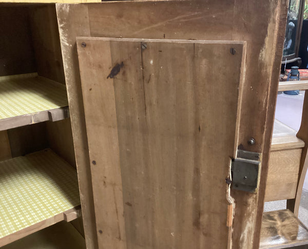 Antique Lancaster County Pa Ocher Grained Jelly Cabinet