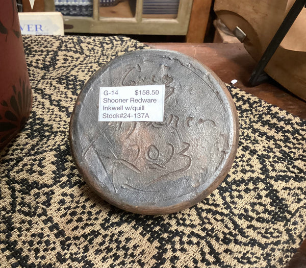 Shooner Redware Pottery 2023 Ink Well