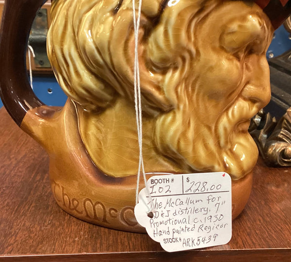 The McCallum 1930 Promotional Character Jug for D & J Distillery