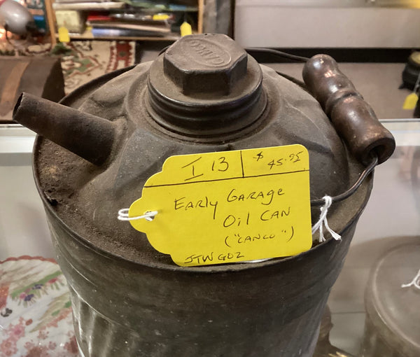 Canco Galvanized Metal Garage Oil Can