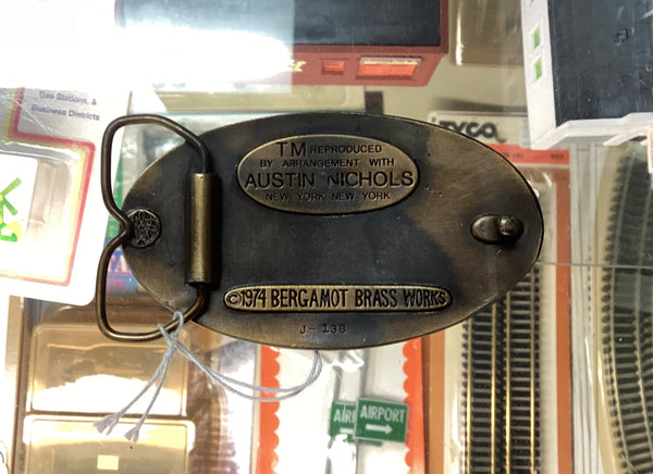 Bergamot Brass Works Wild Turkey Bourbon Belt Buckle