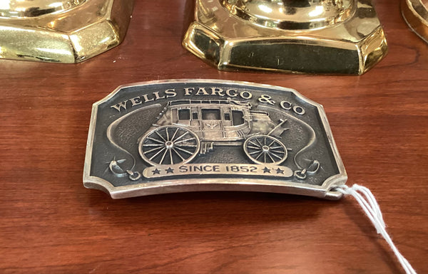 Wells Fargo 1973 Sterling W-35 Belt Buckle