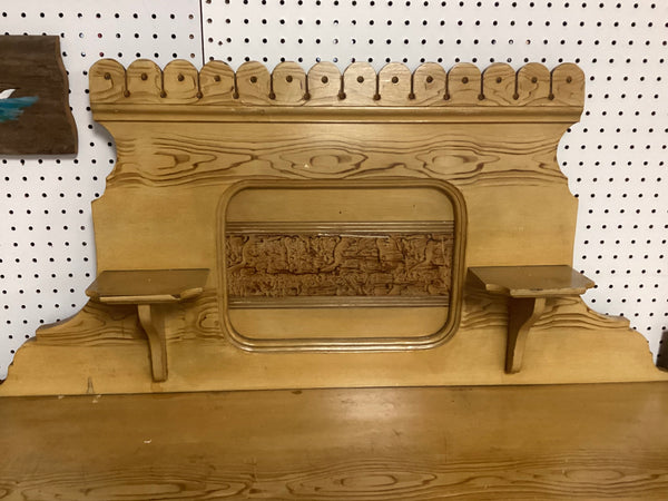 Antique Lancaster County Pa Ocher Grained Jelly Cabinet