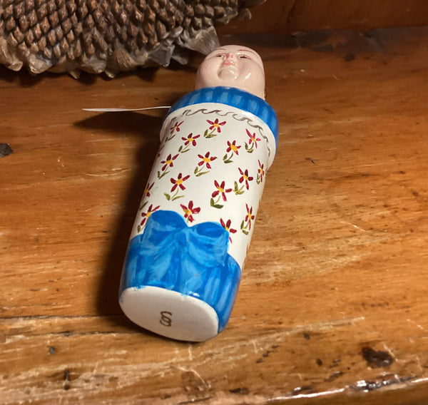 Painted Wooden Peg Doll