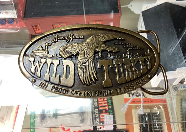 Bergamot Brass Works Wild Turkey Bourbon Belt Buckle