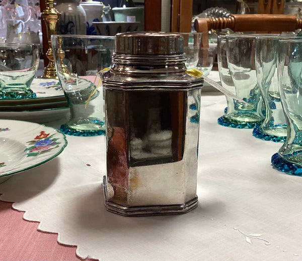 Lawrence B. Smith Silver Plate Tea Caddy