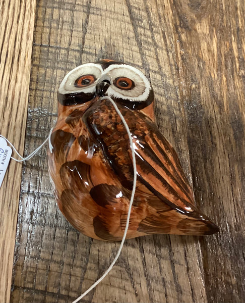 Babbacombe Pottery Philip Laureston Owl String/Scissors Holder England