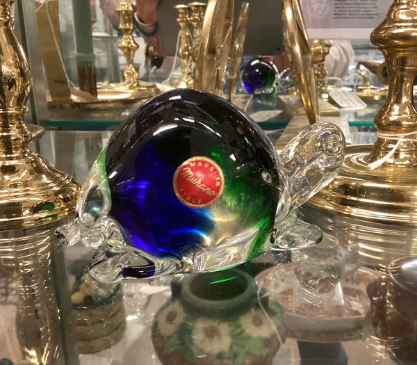 Murano Handblown Art Glass Turtle
