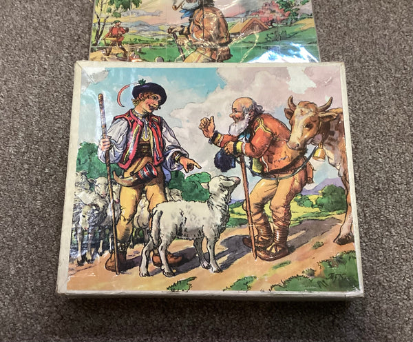 Vintage Wooden Block Puzzle Made in Czechoslovakia