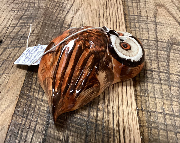Babbacombe Pottery Philip Laureston Owl String/Scissors Holder England