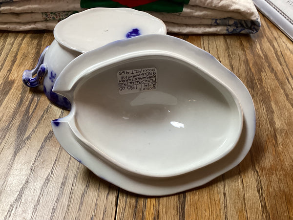 Ridgway Flow Blue Tureen w/ Lid