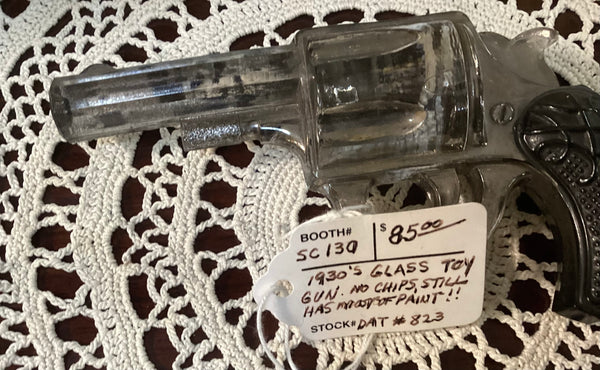 Vintage 1930’s Painted Glass Toy Gun