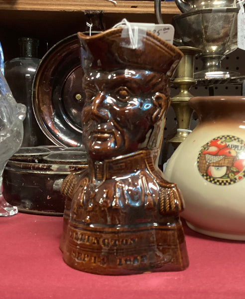 Rockingham Duke of Wellington Commemorative Death Character Jug