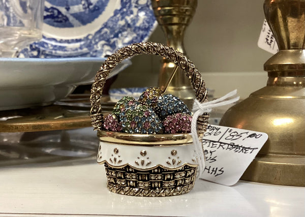 Heidi Daus Easter Basket Brooch