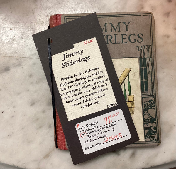 Jimmy Sliderlegs Vintage Children's Book by Dr Henry Hoffman