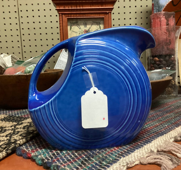 Homer Laughlin Fiesta Blue Disc Pitcher