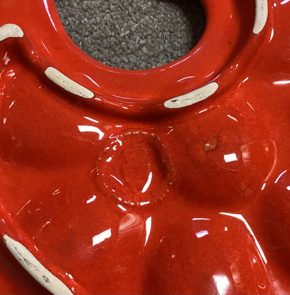 Waechtersbach Red Chicken Deviled Egg Tray