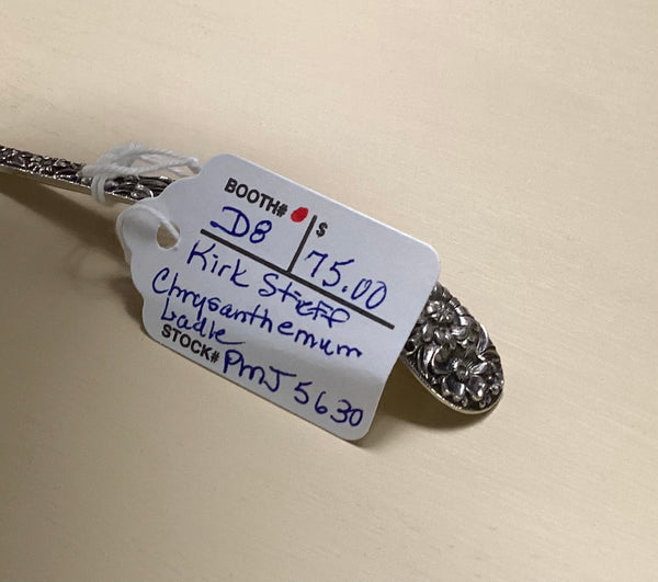 S. Kirk & Son Sterling Silver Monogrammed Chrysanthemum Ladle