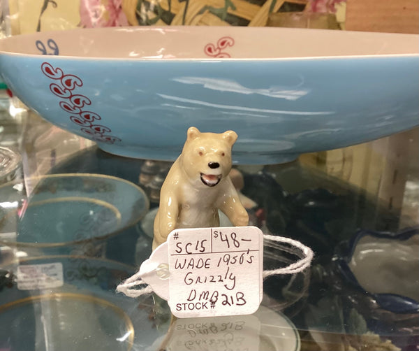 Wade Whimsies Vintage 1950’s Grizzly Bear Miniature Figurine