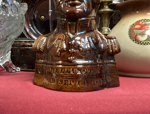 Rockingham Duke of Wellington Commemorative Death Character Jug