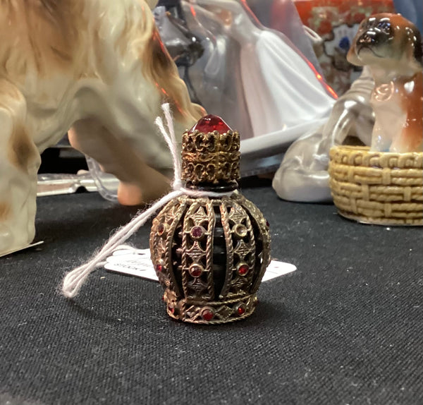 Irice Art Deco Style Jeweled Little Drams Mini Perfume Bottle