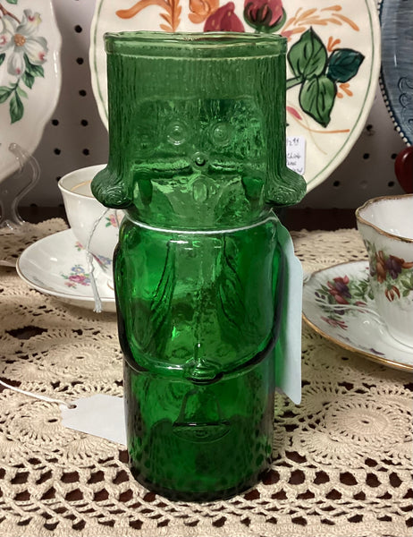 Empoli Green Art Glass Angel Vase
