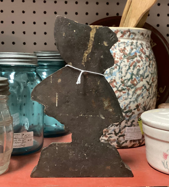 Painted Cast Iron Sunbonnet Sue Doorstop