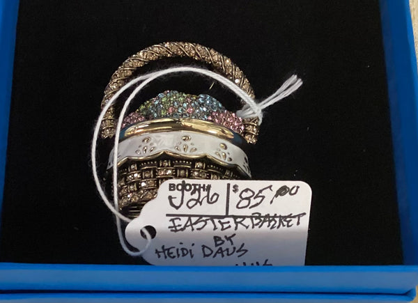 Heidi Daus Easter Basket Brooch