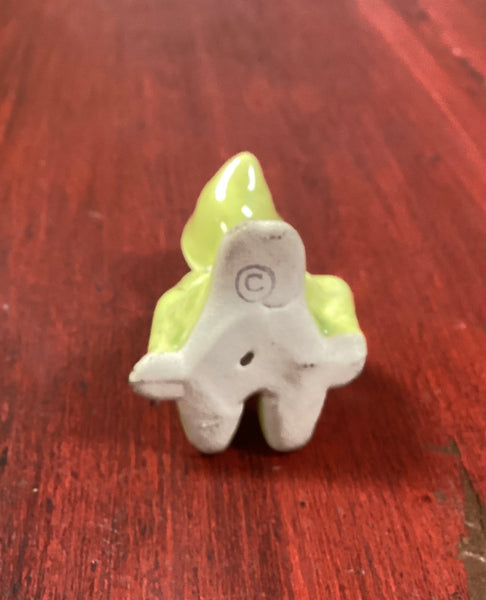 Pixie Potters Laguna Beach Calif. Yellow Pixie Figurine