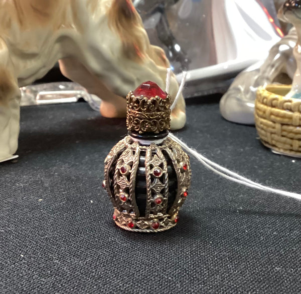 Irice Art Deco Style Jeweled Little Drams Mini Perfume Bottle