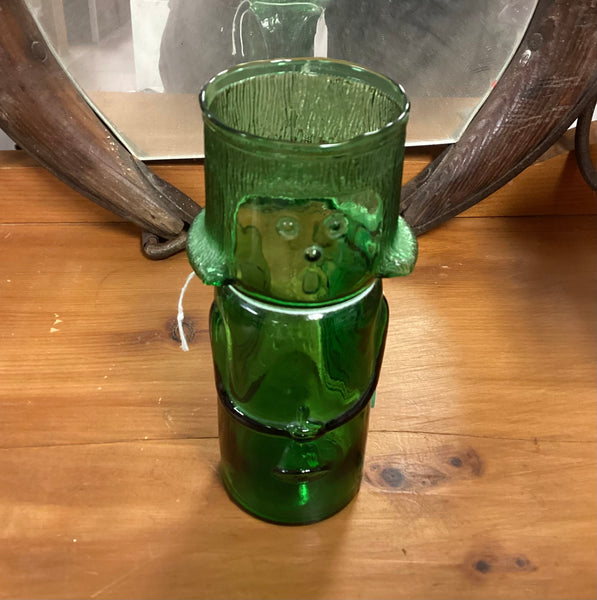 Empoli Green Art Glass Angel Vase