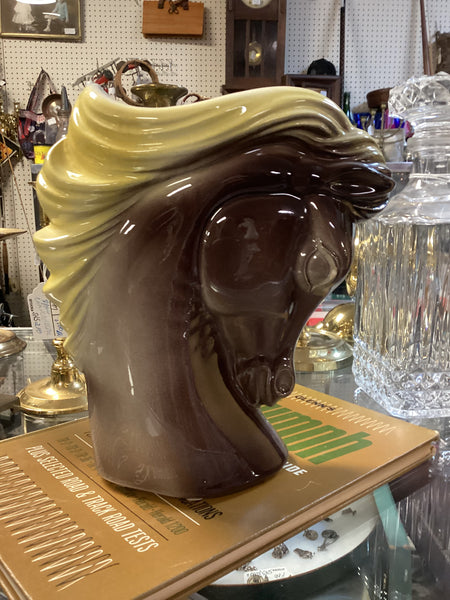 Royal Copley MCM Ceramic Horse Vase