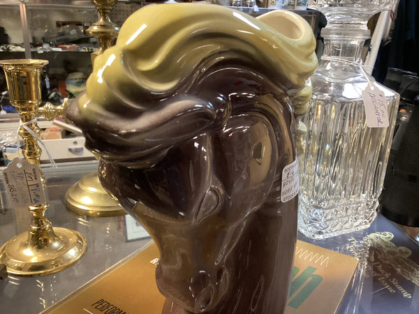 Royal Copley MCM Ceramic Horse Vase