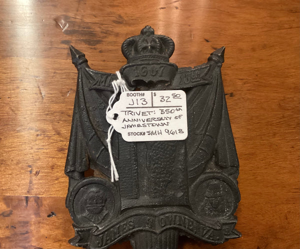 Virginia Metalcrafters 9-36 Trivet 350th Anniversary Landing at Jamestown