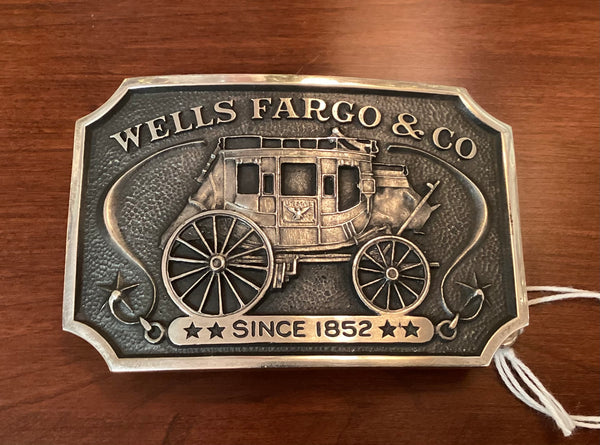 Wells Fargo 1973 Sterling W-35 Belt Buckle