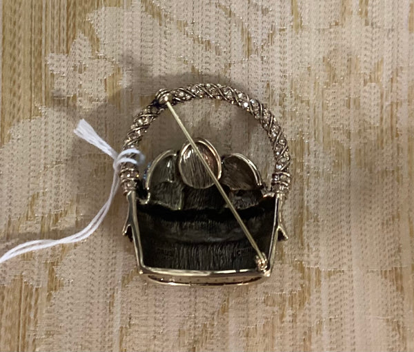 Heidi Daus Easter Basket Brooch