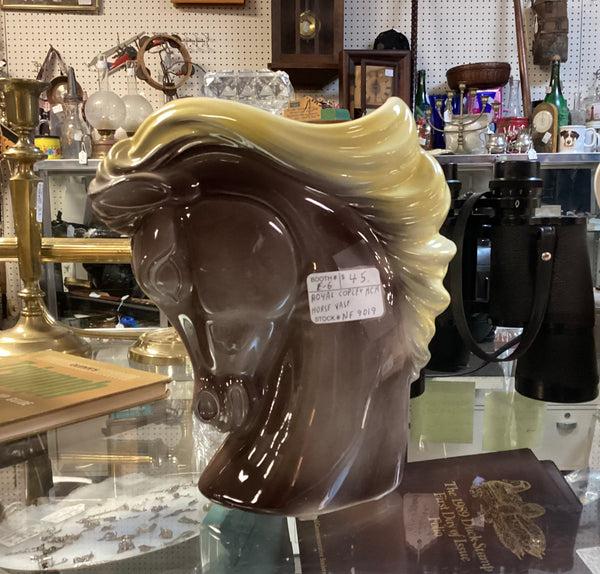 Royal Copley MCM Ceramic Horse Vase