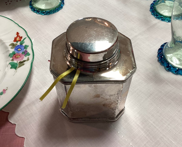 Lawrence B. Smith Silver Plate Tea Caddy