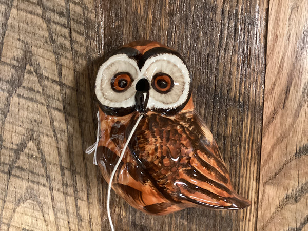 Babbacombe Pottery Philip Laureston Owl String/Scissors Holder England