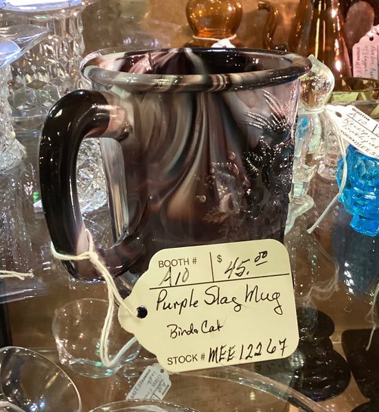 Purple Slag Glass Child's Mug