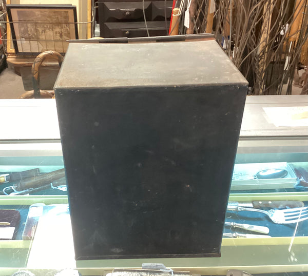 Painted Tin Store Pantry Yellow Mustard Spice Box
