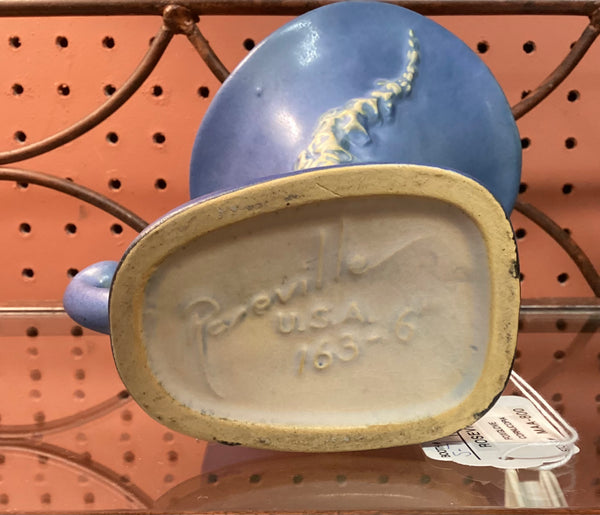 Roseville Blue Foxglove Cornucopia Vase 163-6