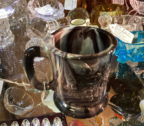 Purple Slag Glass Child's Mug