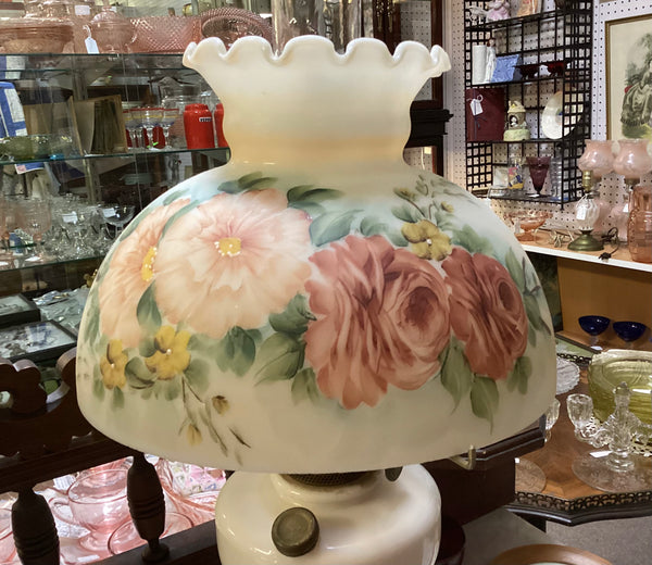 Aladdin Simplicity Model B76 Kerosene Oil Lamp w/ Glass Shade