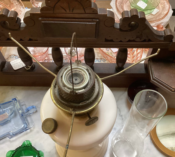 Aladdin Simplicity Model B76 Kerosene Oil Lamp w/ Glass Shade