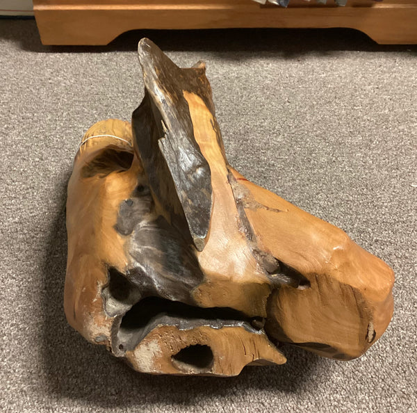 Carved Wood Woman Statue