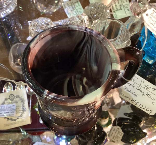 Purple Slag Glass Child's Mug