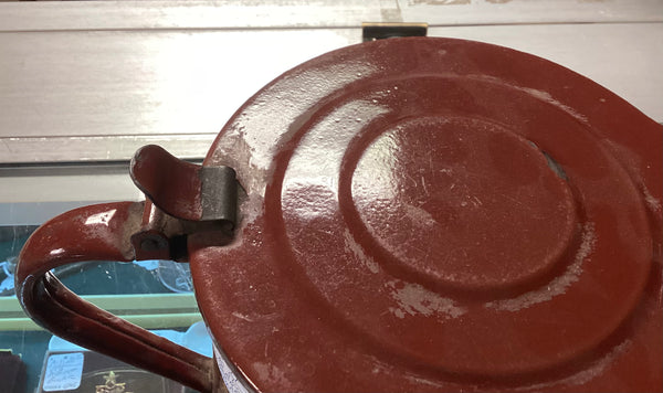 Vintage Brown Enamel Coffee Pot