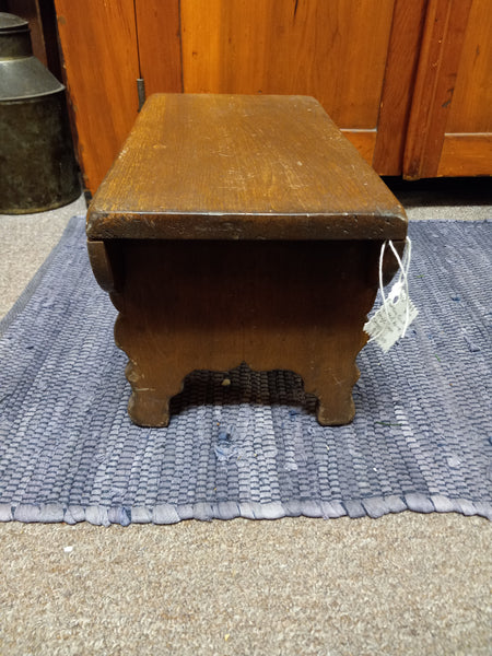 Queen Anne Style Wood Foot Stool