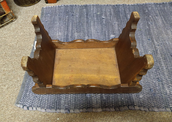 Queen Anne Style Wood Foot Stool